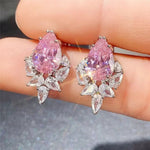 Pear Shaped CZ Studs Earrings for WomenE1536