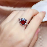 Blood Ruby Silver RingRing