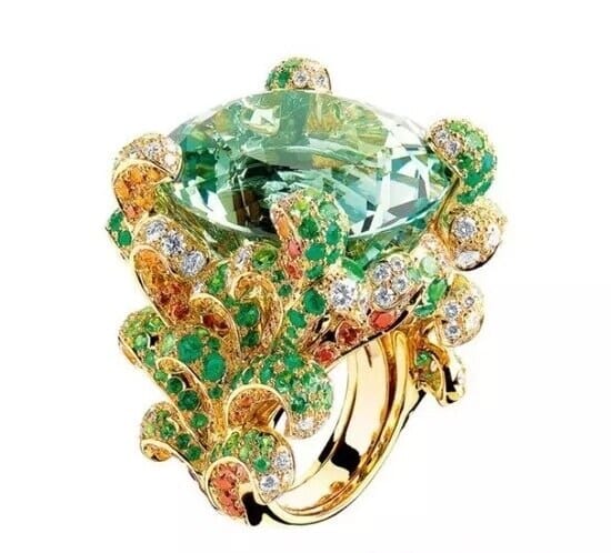 Emerald Charm Gold RingRing