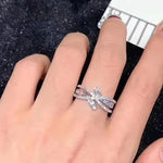 Sparkling Cubic Zirconia Ring for Women