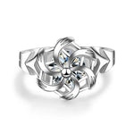 Windmill-Shaped Silver Wedding Ring10Silver