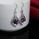 Amethyst Shell Earrings