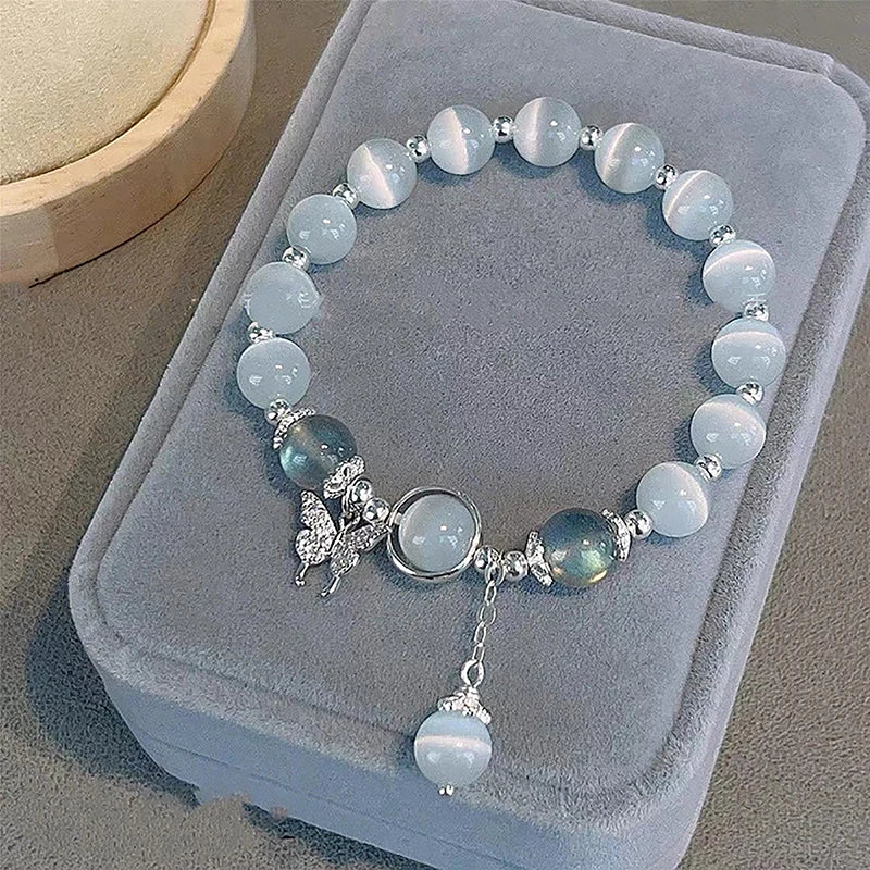 Opal Sea Blue Treasure Moonlight Crystal Bracelet