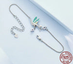 Rainbow Kingfisher 925 Sterling Silver Charm BraceletBracelet