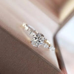 925 Sterling Silver Zircon Ring for Women