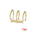 Silver 925 Red Heart Zircon Elegant Women's Sets Ring Earring Necklace2-ear clip