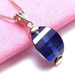 Purple Fashion Sapphire Jewelry SetNecklace 45CM