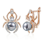 Spider 585 Rose Gold Color Earrings