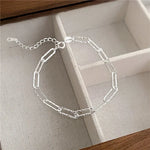 Silver Heart Shaped Necklace Bracelet Set for Womensliver 02