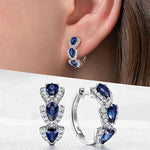Luxury Trendy Cubic Zirconia Hoop Earrings for WomenE2306