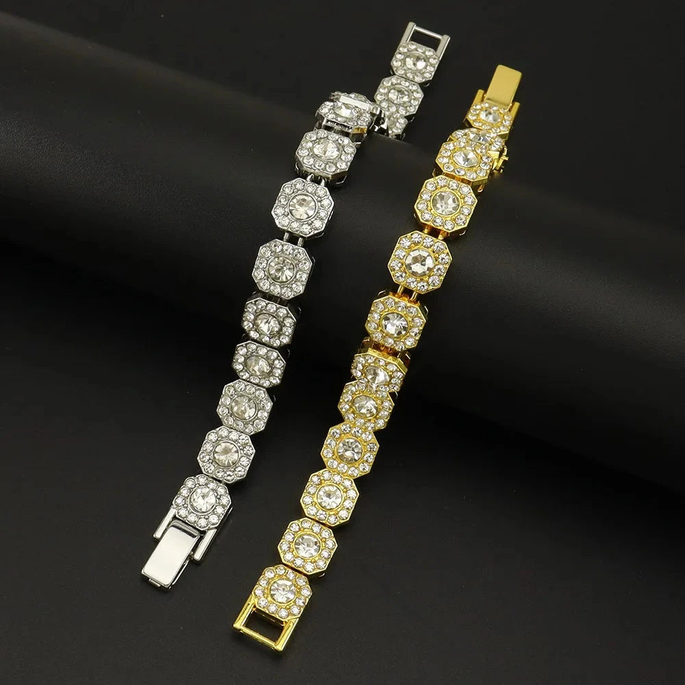 Wide Ice Chain Bracelet – 13MM