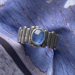 Blue Moonstone Irregular Style Resizable RingRing