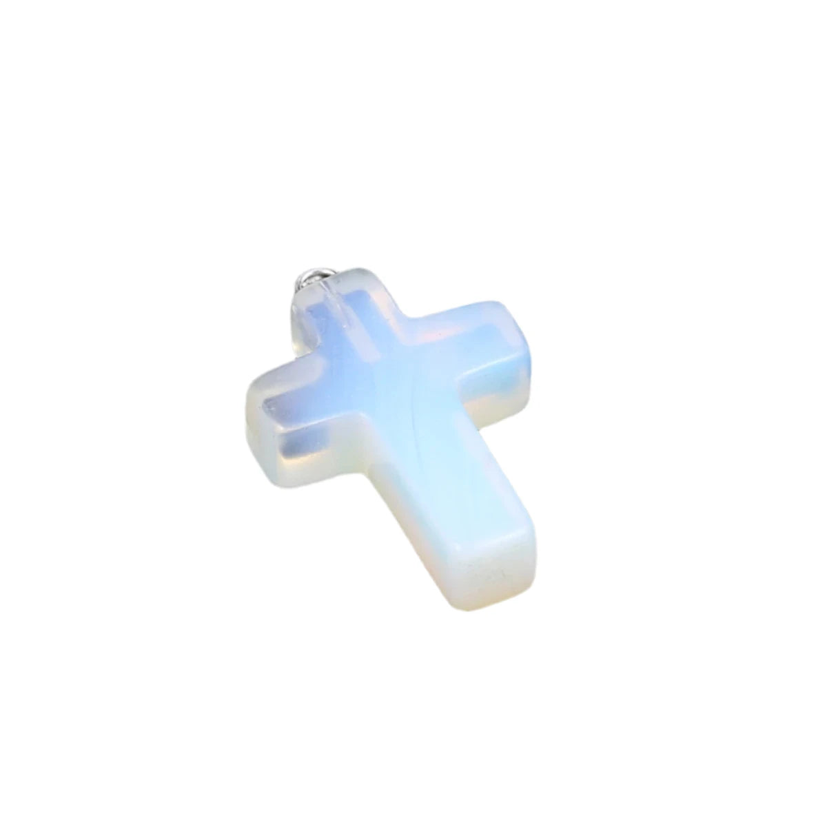 1pcs Fashion Natural Stone Pendant Only Cross