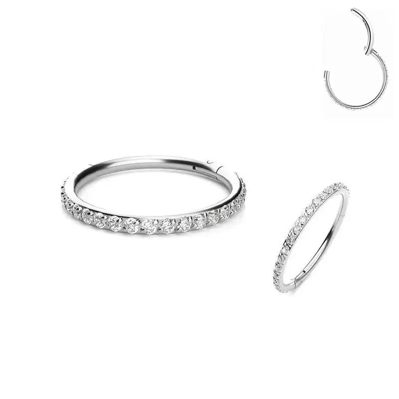 Opal Hinged Pitch Piercing