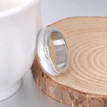 Stainless Steel White Ceramics Rings Jewelry Gold Color CZ Crystal Rings