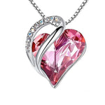 Birthstone Heart Birthday Gift Rhinestonepink