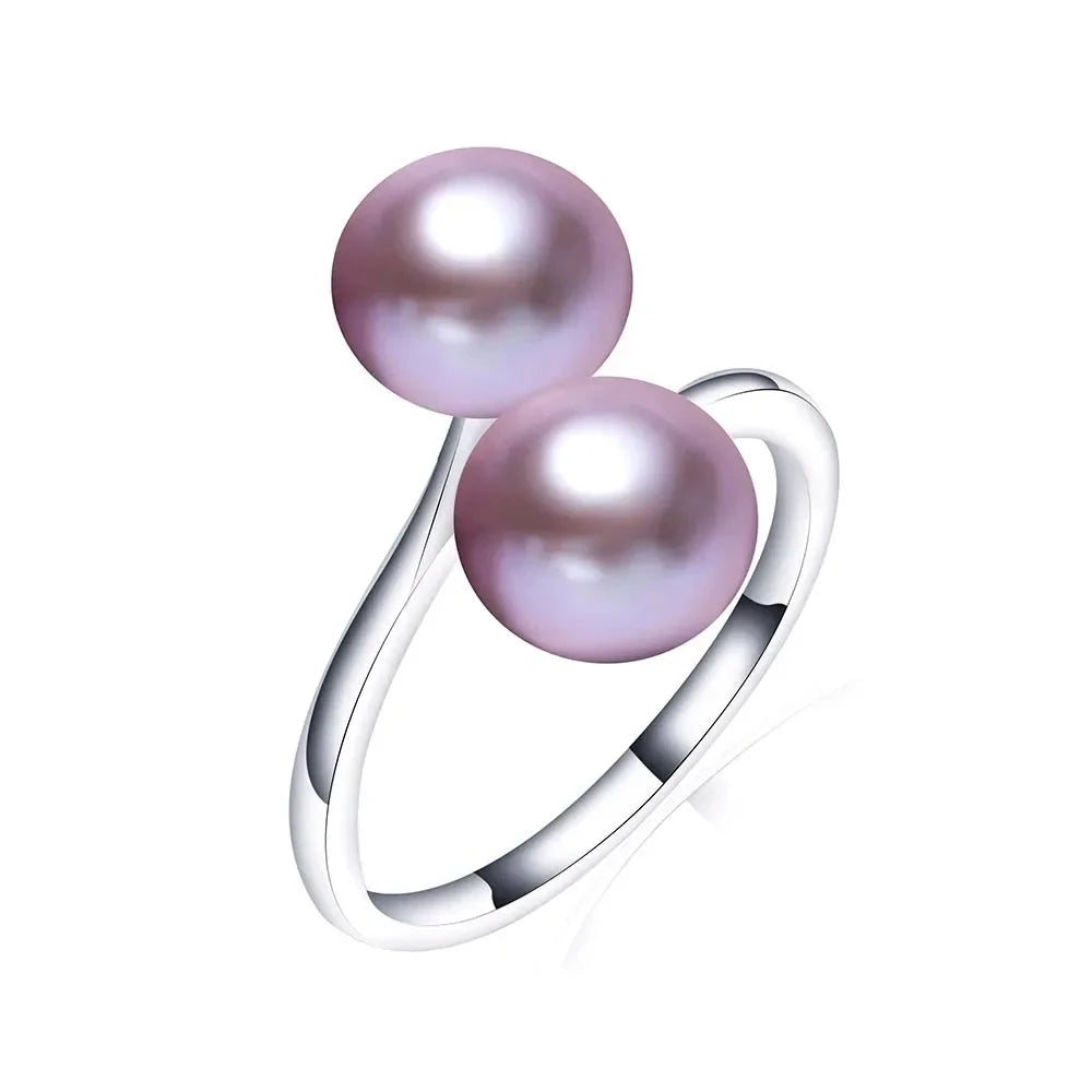 Natural Freshwater Pearl Ring for WomenresizableCHINA