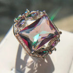 925 Silver AAA Purple Zircon Ring - Unisex