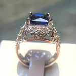 Blue Sapphire Rings For Women Charms