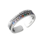 925 Sterling Silver Topaz Ring Lace HollowingFFMM0330CHINA