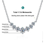 Moissanite Necklace for Woman1.7ctMoissanite
