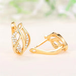 Hot Leaf Hoop Earrings for Women