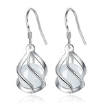 925 Sterling Silver Women Earrings Pendant Fashion3