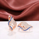 Dazzling CZ Hoop Earrings for Women – Bridal & Party StyleE2824