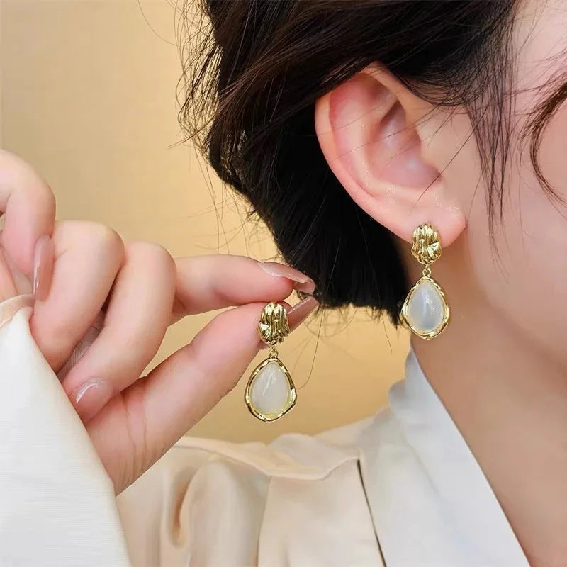 Water Drop Dangle Earrings for Female
