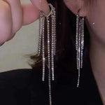 Elegant Snowflake Stud EarringsED195-2