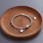 925 Sterling Silver Natural Pearl BraceletYC039