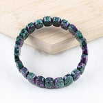 Natural Ruby And Zoisite Beaded Bracelet