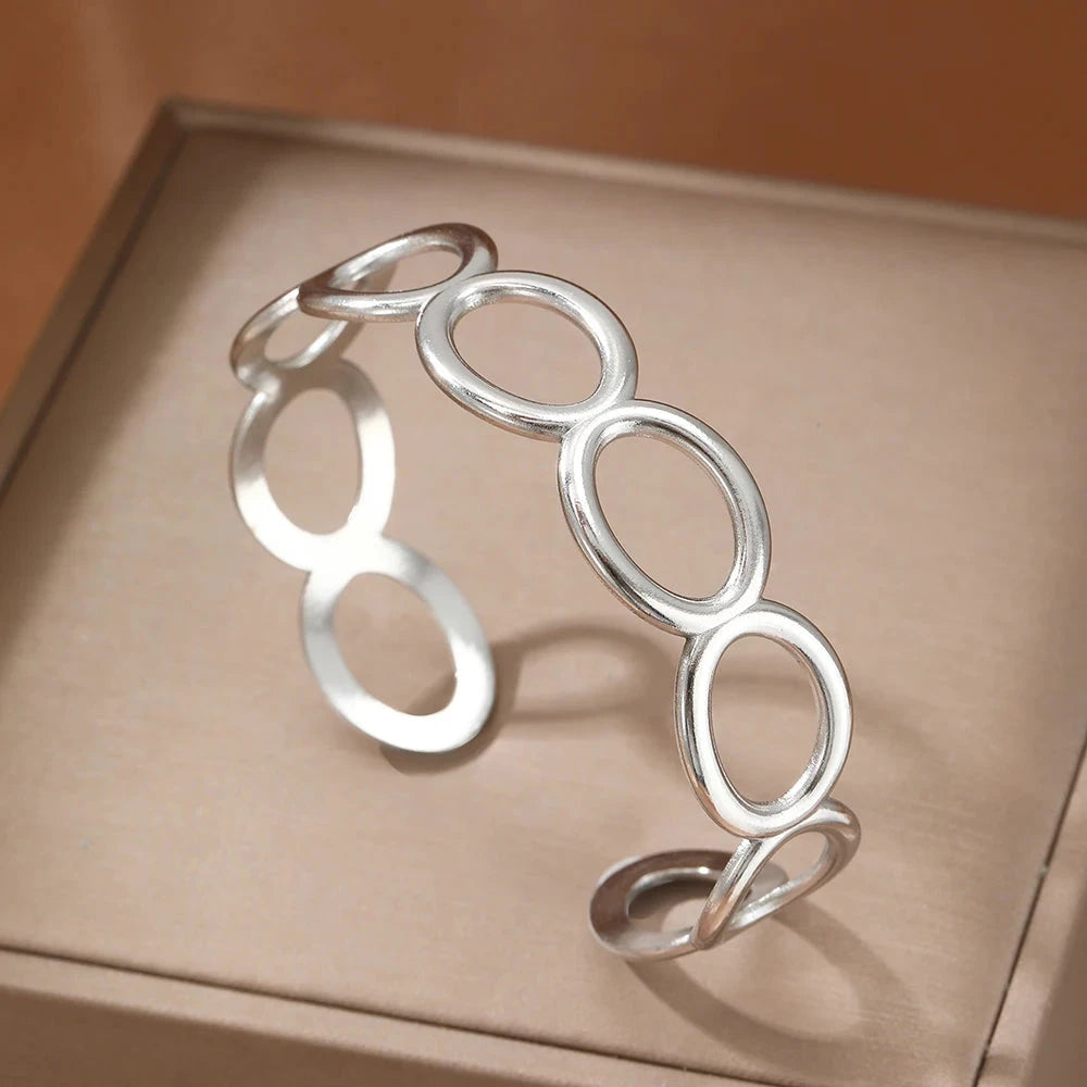 Elegant Stainless Steel Bracelet – Unique Design for WomenF2816