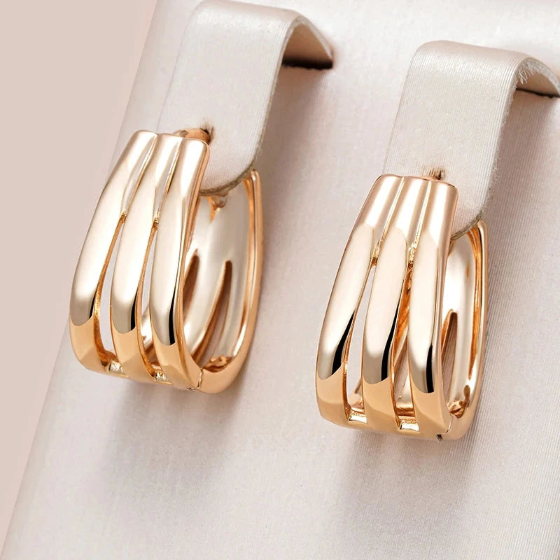 585 Rose Gold Drop Earrings for Women