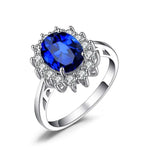 Luxury Blue Zircon Statement Ring for Women – Engagement & Gift JewelryBlue11