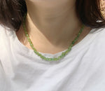 Natural Peridot Olivine Crystal Bracelet and NecklaceBraceletNecklace