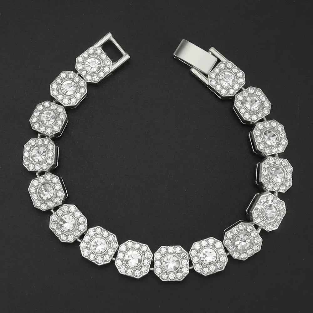 Wide Ice Chain Bracelet – 13MM