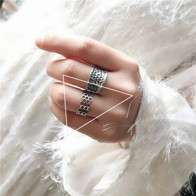 925 Sterling Silver Topaz Ring Lace HollowingFFMM0025CHINA