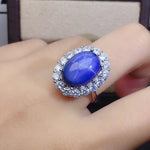 Star Sapphire 925 Sterling Silver RingRing