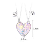 Lovecryst 2Pcs/set Five Pointed Star Sequin Stitching Best Friend Necklace