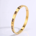 Stainless Steel Designer Bracelet for Womenwhite-3