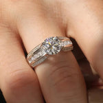 Light Luxury Four-Claw Ring for Women
