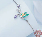 Rainbow Kingfisher 925 Sterling Silver Charm BraceletBracelet