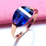 Purple Fashion Sapphire Jewelry Setadjustable ring