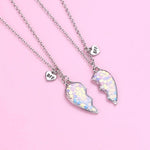 Lovecryst 2Pcs/set Five Pointed Star Sequin Stitching Best Friend Necklace