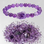 Natural Amethyst Quartz Beaded Bracelets Health Bracelet