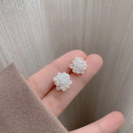 White Flower Stud Earring for Women