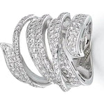 Elegant Multi-Layer Line Design Luxury Ring for Women