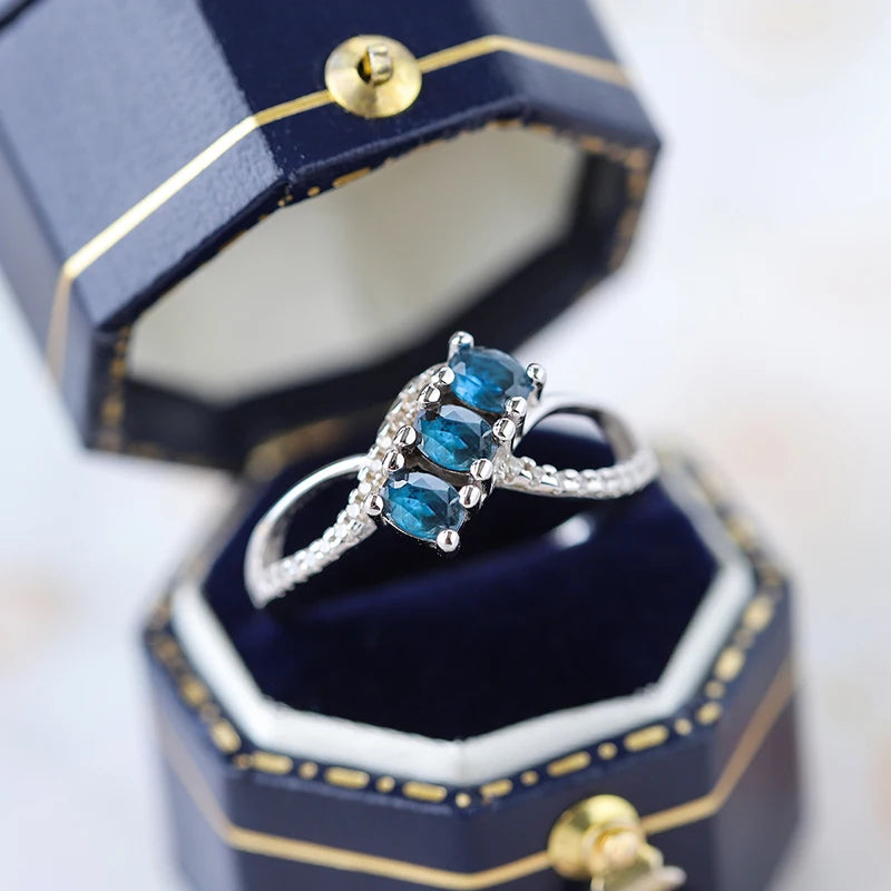 Creative Infiniry Jawed Sapphire Couple Ring For Women