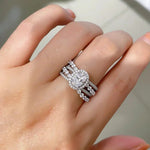 Sparkling CZ Cross Band for Women